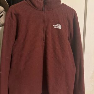 The North Face Burgundy Half-Zip Pullover